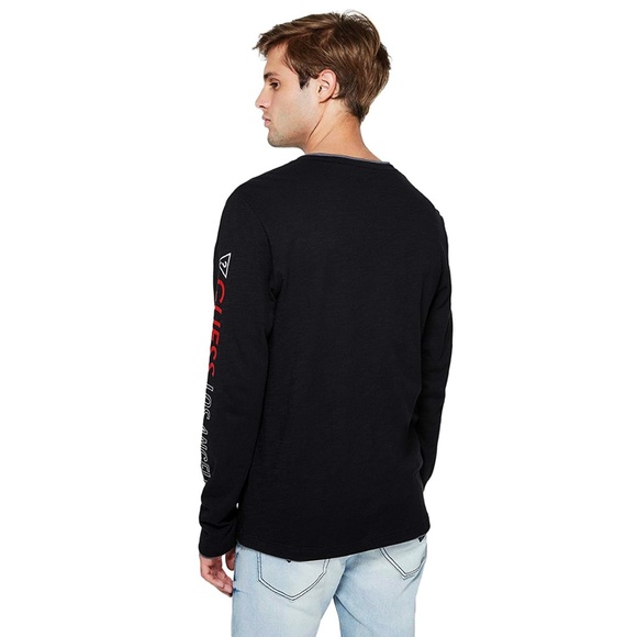GUESS Factory long sleeve Vance Logo New - Picture 6 of 11
